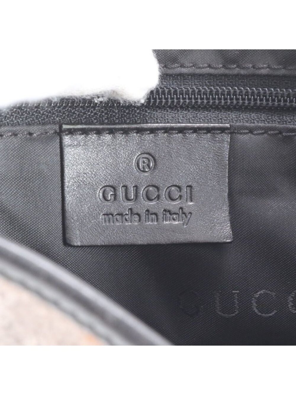 ★SOLD★ Gucci Jackie Velour 001 Leather Shoulder Bag Hand Black Gray - Picture 10 of 11
